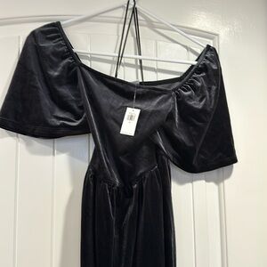 Old navy black velvet romper